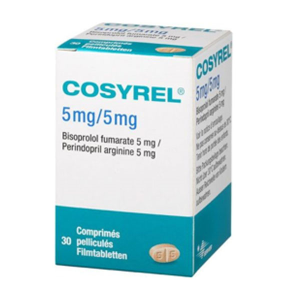 Cosyrel 5mg/5mg trị tăng huyết áp, suy tim mạn tính lọ 30 viên