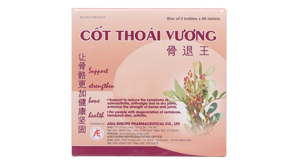 Cốt Thoái Vương giảm đau xương khớp hộp 180 viên