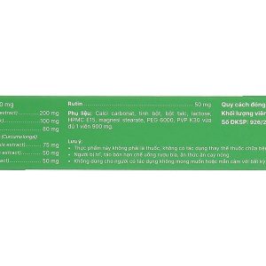 Cotripro tăng sức bền thành mạch, giảm triệu chứng trĩ hộp 20 viên