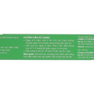 Cotripro tăng sức bền thành mạch, giảm triệu chứng trĩ hộp 20 viên