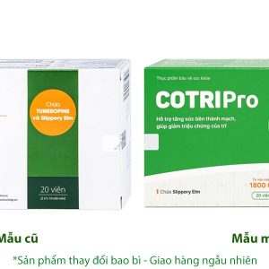Cotripro tăng sức bền thành mạch, giảm triệu chứng trĩ hộp 20 viên