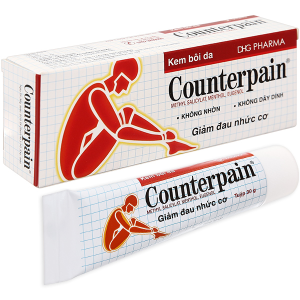 Kem bôi da Counterpain giảm đau trong các trường hợp đau cơ, bong gân tuýp 30g