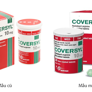 Coversyl 10mg trị tăng huyết áp, bệnh động mạch vành ổn định hộp 30 viên
