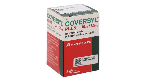 Coversyl Plus 10mg/2.5mg trị tăng huyết áp hộp 30 viên
