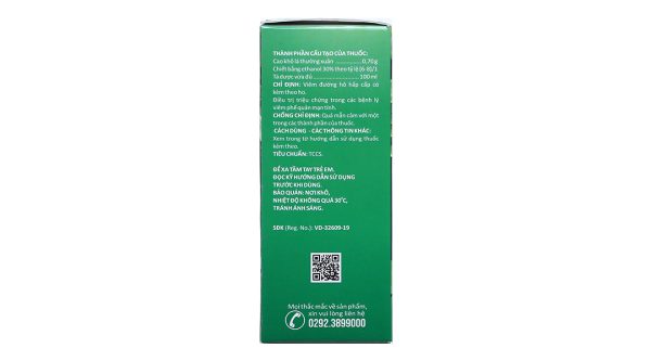 Siro Cozz Ivy trị viêm đường hô hấp chai 100ml