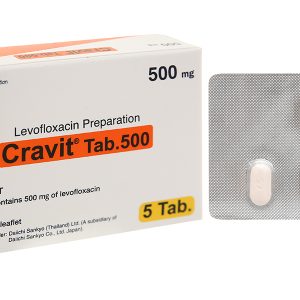 Cravit Tab.500 trị nhiễm khuẩn (1 vỉ x 5 viên)