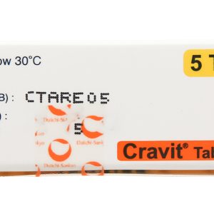 Cravit Tab.500 trị nhiễm khuẩn (1 vỉ x 5 viên)