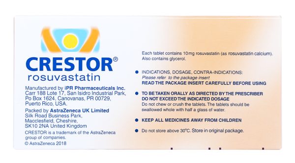 Crestor 10mg trị rối loạn mỡ máu (2 vỉ x 14 viên)