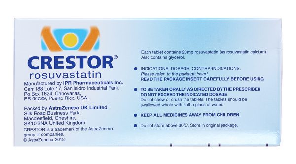 Crestor 20mg trị tăng cholesterol máu nguyên phát (2 vỉ x 14 viên)