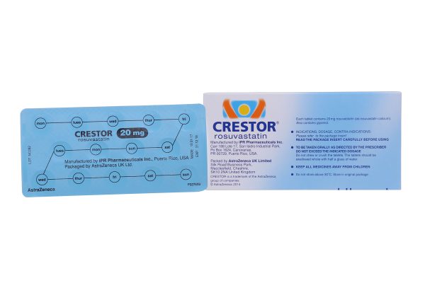 Crestor 20mg trị tăng cholesterol máu nguyên phát (2 vỉ x 14 viên)