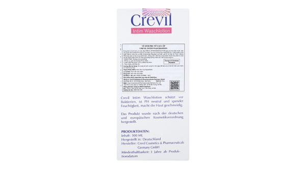 Dung dịch vệ sinh phụ nữ Crevil chống viêm, cân bằng pH chai 300ml