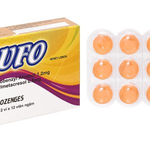 Viên ngậm Cufo Honey Lemon hỗ trợ trị viêm họng, đau họng (2 vỉ x 12 viên)