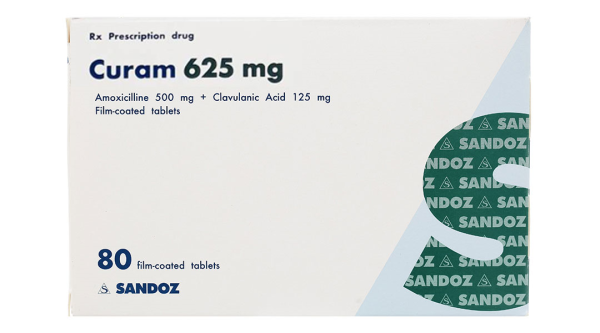Curam 625mg trị nhiễm khuẩn (10 vỉ x 8 viên)