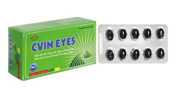 Cvin Eyes bổ mắt, hạn chế thoái hóa điểm vàng hộp 30 viên