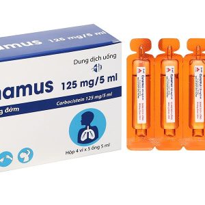 Dung dịch uống Cynamus 125mg/5ml trị ho có đàm, viêm phế quản (20 ống x 5ml)