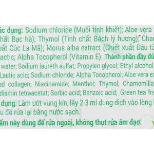 Dung dịch vệ sinh phụ nữ Dạ Hương trà xanh khử mùi chai 100ml