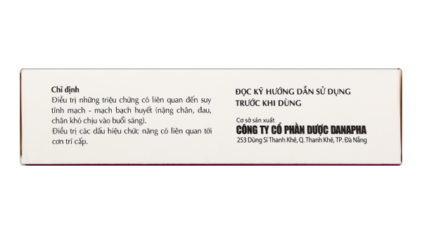 Dacolfort 500mg trị triệu chứng suy tĩnh mạch, mạch bạch huyết (3 vỉ x 10 viên)