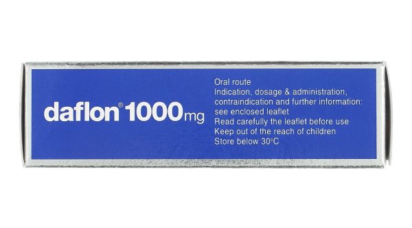 Daflon 1000mg điều trị triệu chứng thực thể liên quan đến trĩ cấp (3 vỉ x 10 viên)