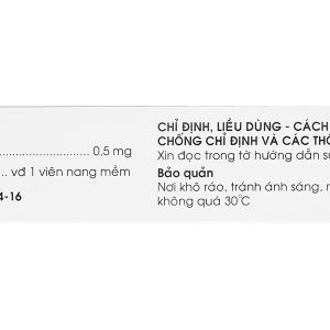 Dagocti 0.5mg trị phì đại tuyến tiền liệt lành tính (3 vỉ x 10 viên)