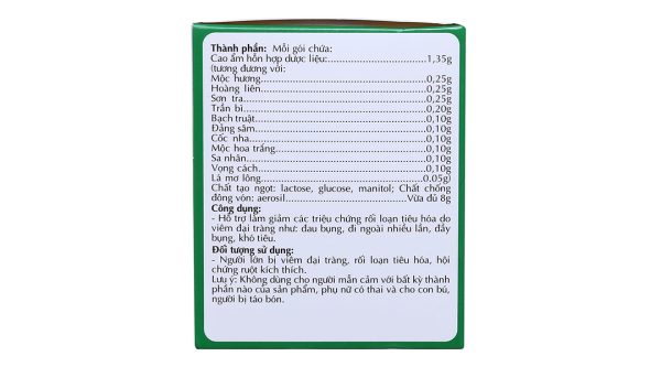 Cốm Đại Tràng Ích Nhân hỗ trợ giảm rối loạn tiêu hóa hộp 10 gói x 8g