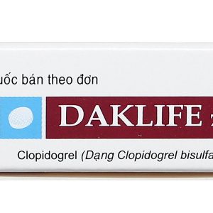 Daklife 75mg phòng và trị huyết khối (3 vỉ x 10 viên)