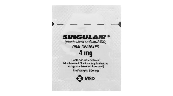 Thuốc cốm Singulair 4mg trị hen phế quản mạn tính hộp 28 gói