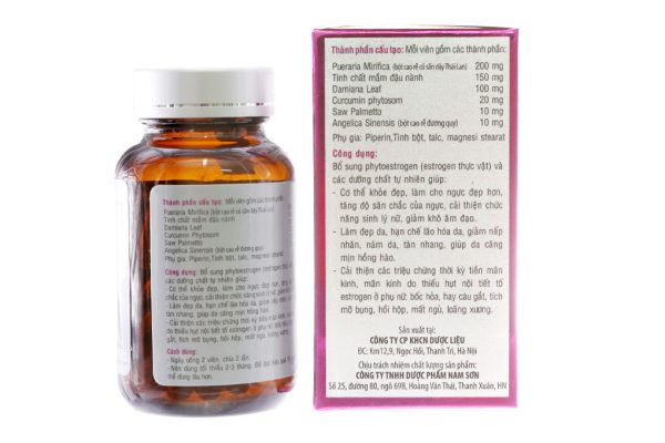 Đào Hồng Đơn Venus hỗ trợ tăng kích thước vòng một chai 60 viên