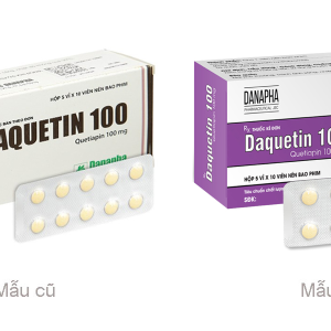 Daquetin 100 trị tâm thần phân liệt, rối loạn lưỡng cực (5 vỉ x 10 viên)