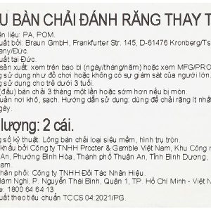 Đầu bàn chải điện trẻ Oral-B Pro D100 Stages Power Frozen cho trẻ em hộp 2 cái