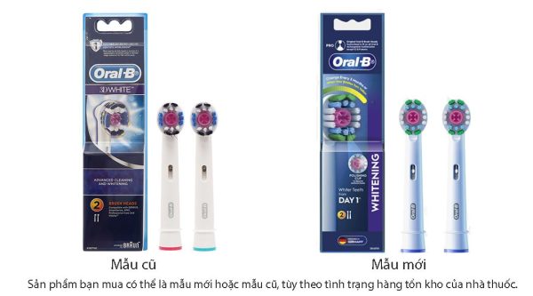 Đầu bàn chải điện Oral-B 3D White EB18p hộp 2 cái