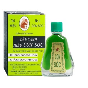 Dầu gió xanh hiệu Con Sóc giảm đau nhức, côn trùng cắn chai 7ml