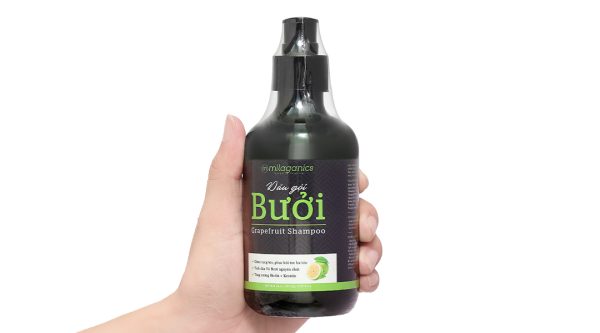 Dầu gội bưởi Milaganics ngừa rụng tóc, kích thích mọc tóc chai 280ml