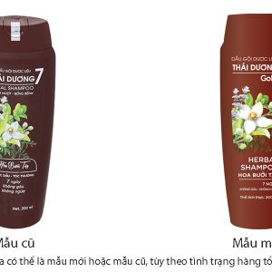 Dầu gội dược liệu Thái Dương 7 Gold sạch gàu, mềm mượt chai 200ml