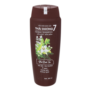 Dầu gội dược liệu Thái Dương 7 Gold sạch gàu, mềm mượt chai 200ml