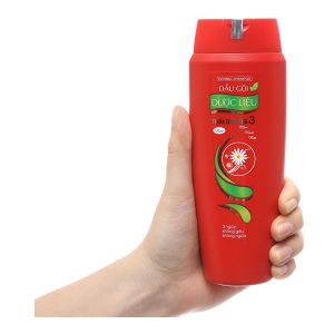 Dầu gội dược liệu Thái Dương 3 Gold hương hoa đào sạch gàu, mềm mượt chai 200ml