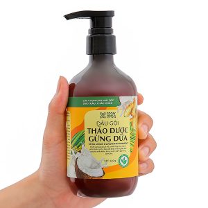 Dầu gội Thảo dược Gừng dừa Cocay Hoala sạch gàu, giảm gãy rụng chai 440g