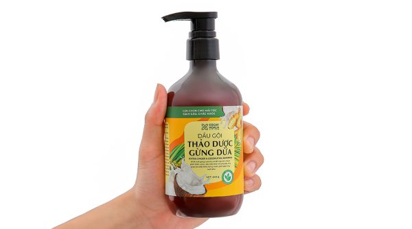Dầu gội Thảo dược Gừng dừa Cocay Hoala sạch gàu, giảm gãy rụng chai 440g