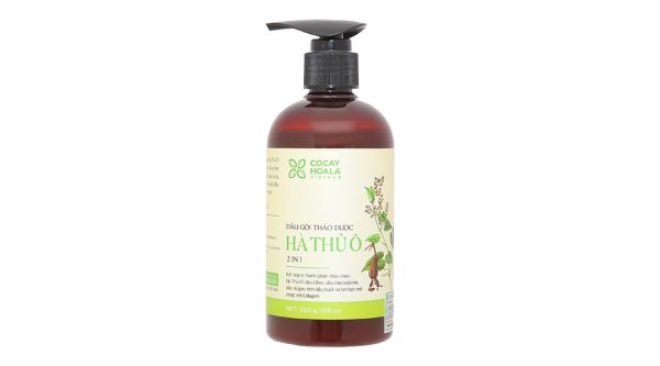 Dầu gội thảo dược Hà Thủ Ô 2 in 1 Cocay Hoala dưỡng tóc, giảm gãy rụng chai 300g