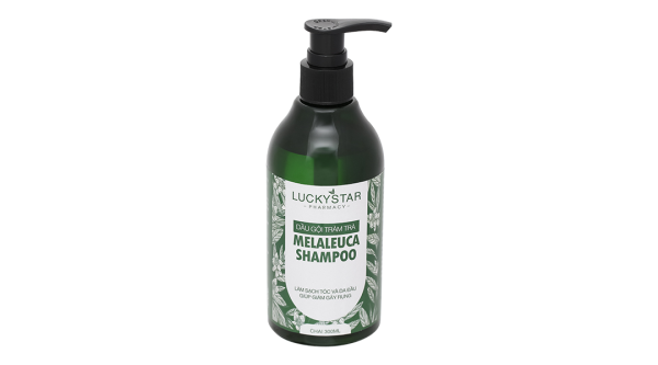 Dầu gội tràm trà Lucky Star làm sạch da đầu, giảm gãy rụng tóc chai 300ml