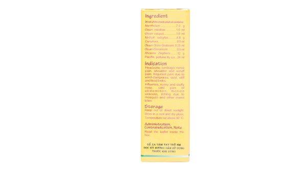 Dầu gừng Thái Dương chai 24ml