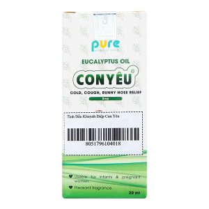 Tinh dầu khuynh diệp Con Yêu giữ ấm, giảm ho do cảm lạnh chai 20ml