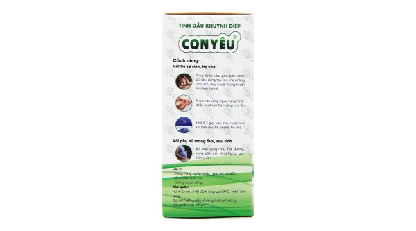 Tinh dầu khuynh diệp Con Yêu giữ ấm, giảm ho do cảm lạnh chai 20ml