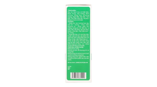 Dầu ngải diệp Meta giảm đau nhức cơ xương khớp chai 50ml