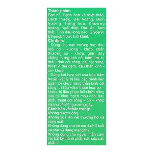 Dầu ngải diệp Meta giảm đau nhức cơ xương khớp chai 50ml