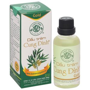 Dầu tràm Cung Đình Gold hỗ trợ điều trị cảm mạo, phong hàn, nhức đầu chai 50ml