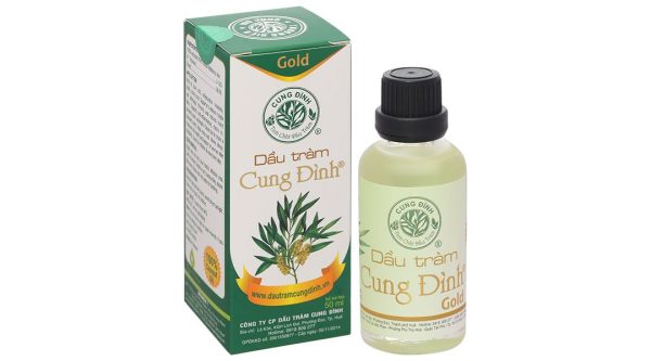 Dầu tràm Cung Đình Gold hỗ trợ điều trị cảm mạo, phong hàn, nhức đầu chai 50ml