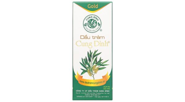 Dầu tràm Cung Đình Gold hỗ trợ điều trị cảm mạo, phong hàn, nhức đầu chai 50ml