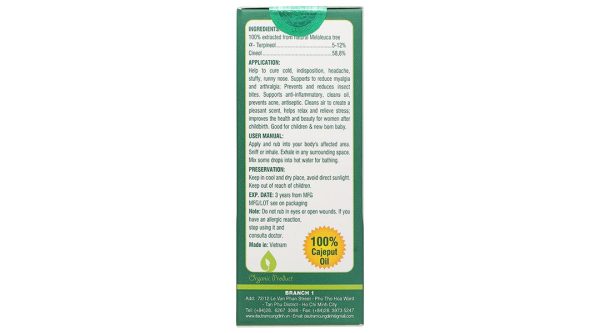 Dầu tràm Cung Đình Gold hỗ trợ điều trị cảm mạo, phong hàn, nhức đầu chai 50ml