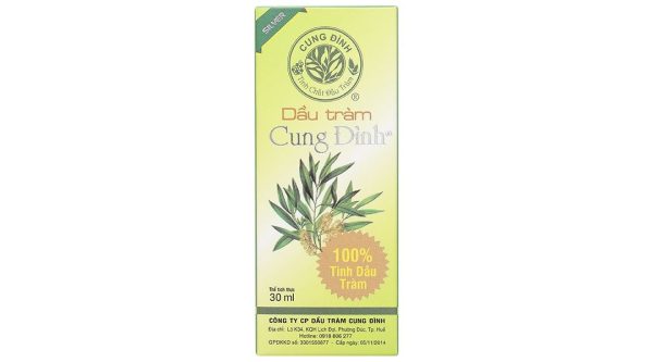 Dầu tràm Cung Đình Silver phòng chống cảm lạnh, cảm cúm, giúp giữ ấm cơ thể chai 30ml