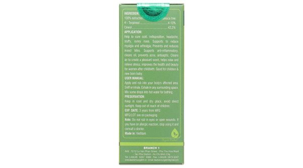 Dầu tràm Cung Đình Silver phòng chống cảm lạnh, cảm cúm, giúp giữ ấm cơ thể chai 30ml